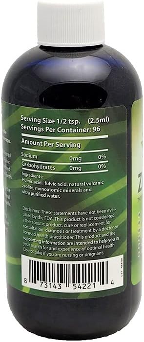 ZeoHeal - Suplemento Mineral de Ácidos Húmicos y Fúlvicos con Zeolita (2 x 237 ml)