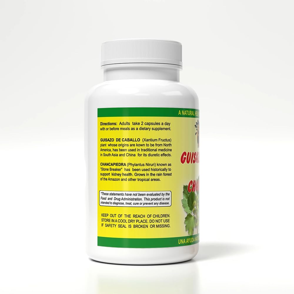 Sunshine Naturals Chanca Piedra con Guisazo de Caballo, 1000 mg, 90 Cápsulas