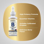 B Complex with B12 - Sublingual Drops (1200 mcg, 59 ml) - Berry Flavor | Piping Rock