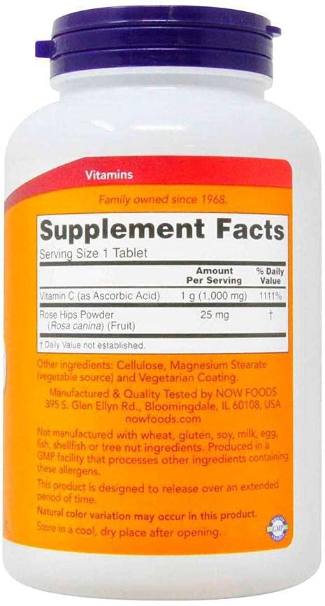 NOW Foods C-1000, 100 Cápsulas (Paquete de 4)