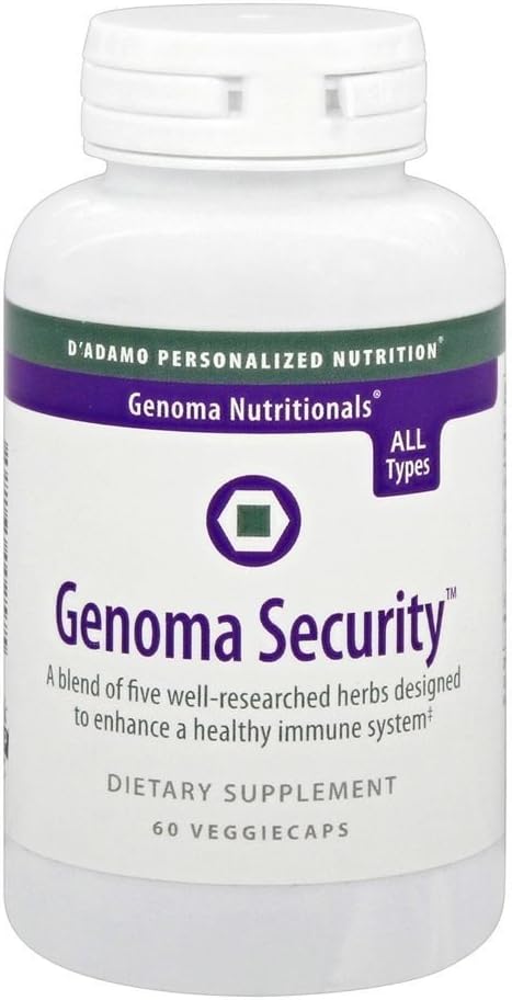 D'Adamo Personalized Nutrition Genoma Security, 60 unidades