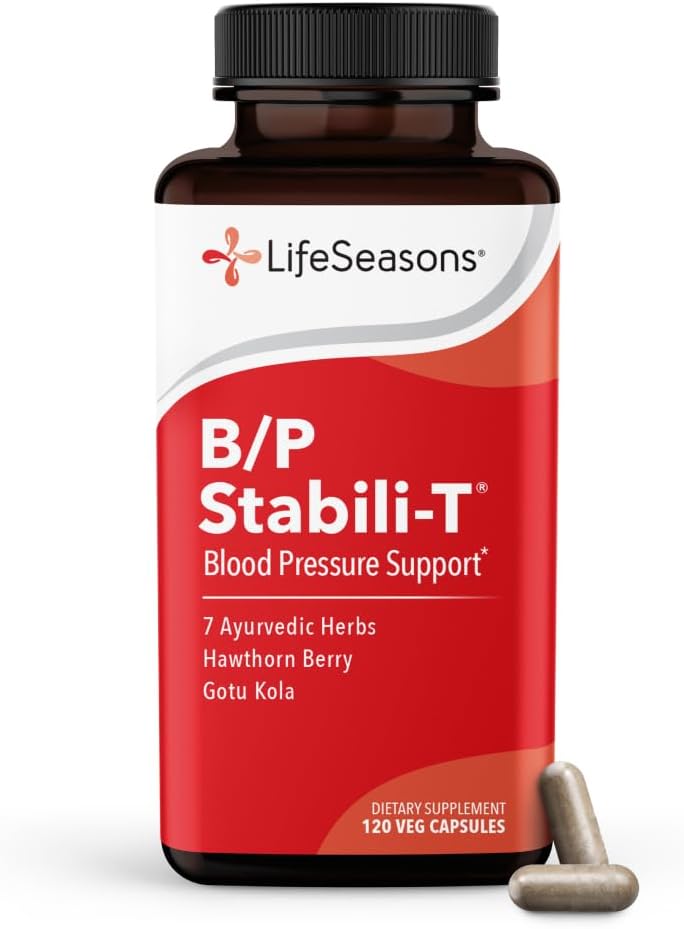LifeSeasons B/P Stabili-T – Blood Pressure Support Supplement – 120 Capsules