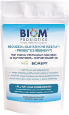 Supositorio de Glutatión Reducido 500mg (Setria) + Probióticos - Alta Potencia y Biodisponibilidad