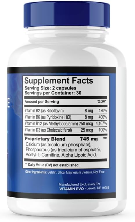 Neuro Thrive Suplemento Cerebral – Memoria y Función Cognitiva con PQQ (60 Cápsulas)