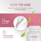 Bonavit FemStrong - Complemento Natural para el Bienestar Femenino - Equilibrio Hormonal - 30 Comprimidos Veganos