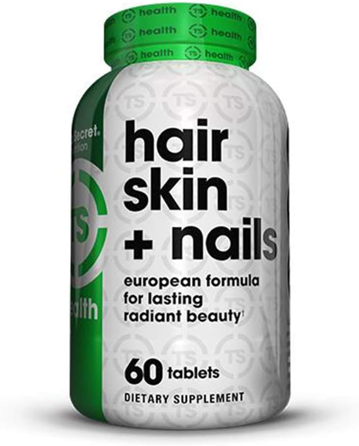 Top Secret Nutrition Cabello Piel + Uñas | 29 Vitaminas, Minerales y Fitonutrientes | Complejo de Colágeno, Biotina y Hesperidina | 60 Comprimidos