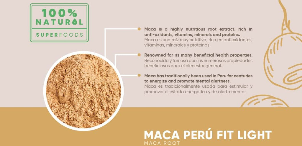 Maca Peru FitLight Superfood Root Powder Tri-Color Black Red Yellow 3.5oz (100g)