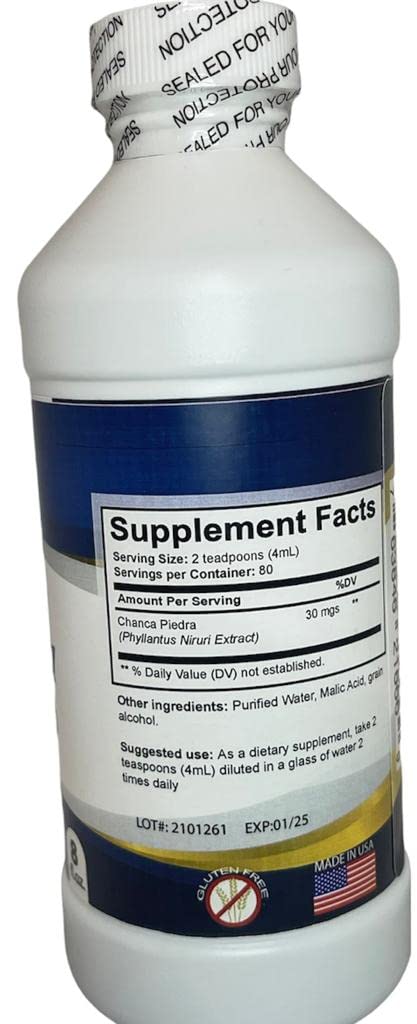 Chanca Piedra 8 oz - Phyllanthus Niruri - Concentrado Natural Líquido