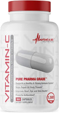 Vitamina C 1500 mg, Cápsulas de Ácido Ascórbico Puro - Metabolic Nutrition