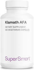 Supersmart - AFA Extract 1000 mg daily (Patented) - Aphanizomenon Flos-Aquae - Blue-Green Algae Supplement | Non-GMO and Gluten-Free - 120 Vegetable Capsules