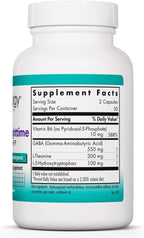 Nutricology ZenMind Nighttime - 550 mg GABA & 200 mg L-Teanina - Fórmula Nocturna - 60 Cápsulas Vegetarianas