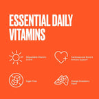 Bulletproof Gominolas Sin Azúcar de Vitaminas A+D+K, Sabor Naranja Fresa, 60 unidades
