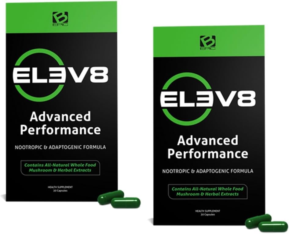 BEpic Elev8 - 60 Cápsulas (Suministro para 2 Meses) - Suplemento Avanzado de Rendimiento