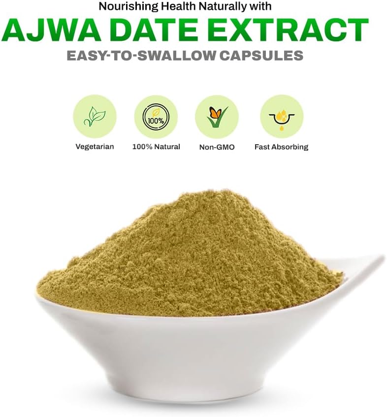 Dr. HERBALIST Extracto de Dátil Ajwa 350mg - 60 Cápsulas Vegetarianas