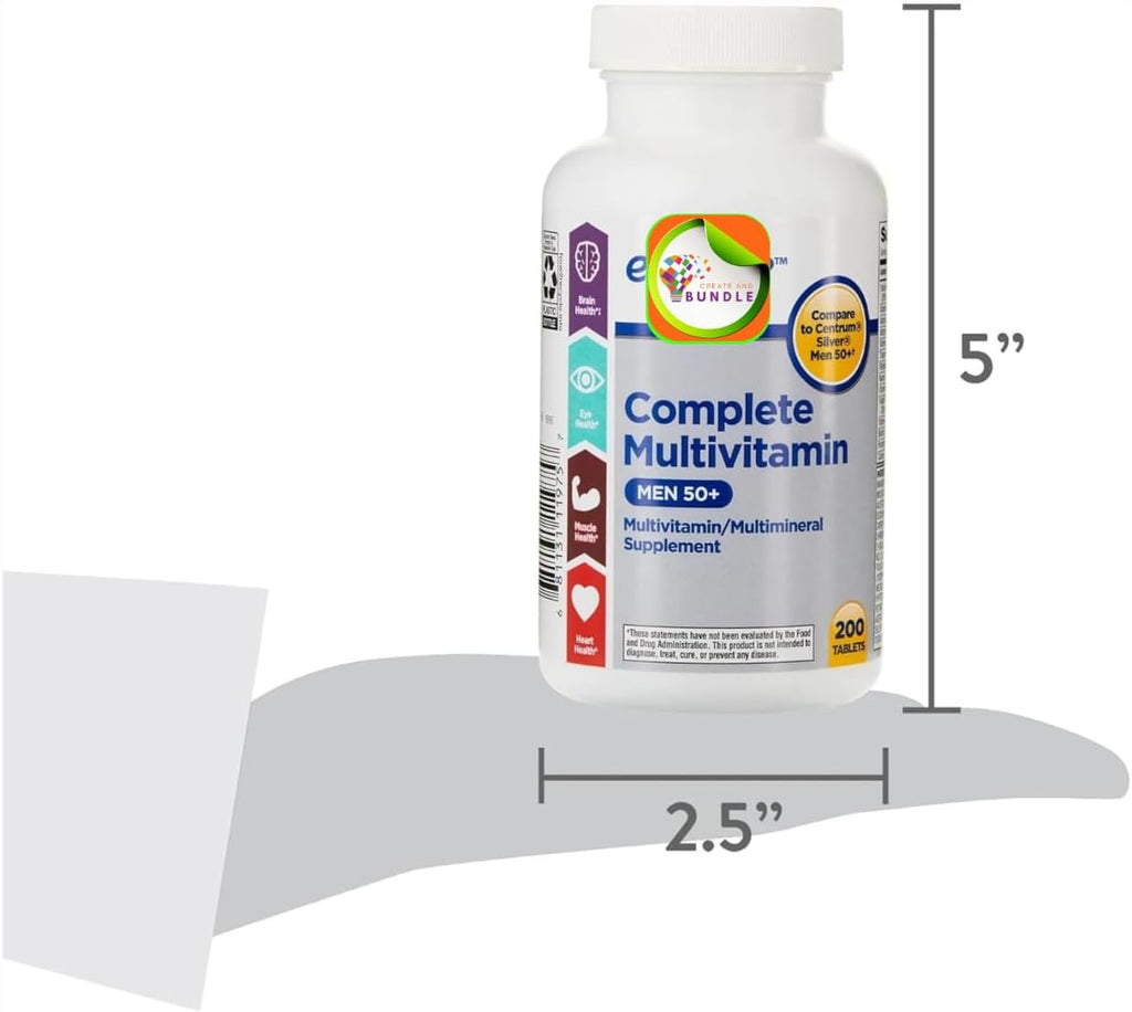 Multivitamínico Completo para Hombres 50+ - 200 Comprimidos Veganos
