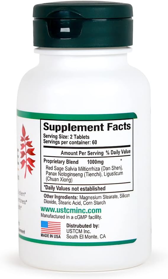 Red Sage Salvia Miltiorrhiza Complex Tablet 120 Tablets