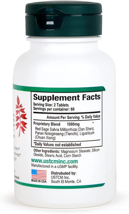 Red Sage Salvia Miltiorrhiza Complex Tablet 120 Tablets – Image 2