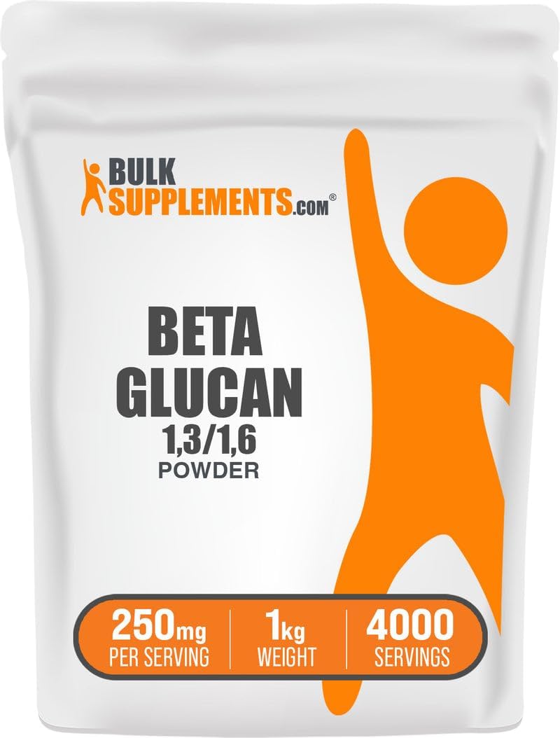 Beta Glucano en Polvo - 1,3/1,6 - Fibra Soluble - Vegano y Sin Gluten - 1 kg
