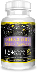 ACTIF Senolytic Support con 15+ Factores Avanzados - No Transgénico, Absorción Rápida, 60 Cápsulas