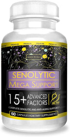 ACTIF Senolytic Support con 15+ Factores Avanzados - No Transgénico, Absorción Rápida, 60 Cápsulas