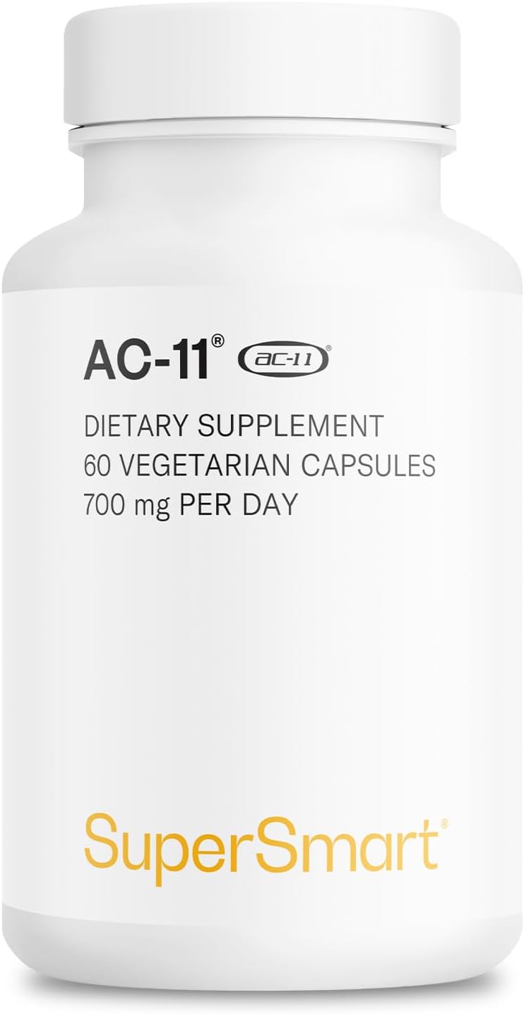 Supersmart AC-11 Suplemento 700mg al Día (Extracto de Uña de Gato) - Corteza de Uncaria Tomentosa | No Transgénico y Sin Gluten - 60 Cápsulas Vegetarianas