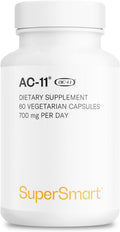 Supersmart AC-11 Suplemento 700mg al Día (Extracto de Uña de Gato) - Corteza de Uncaria Tomentosa | No Transgénico y Sin Gluten - 60 Cápsulas Vegetarianas