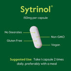 BESTVITE Sytrinol 150mg - 120 Cápsulas Vegetales - Mezcla patentada de cítricos y palma