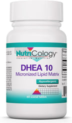 Nutricology DHEA 10 mg - Lipid Matrix Tablets - 60 Count