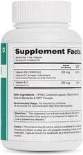 Zynano DK - Vitamina D3 10000 UI + K2 120 mcg Vegano con MCT - 60 Cápsulas