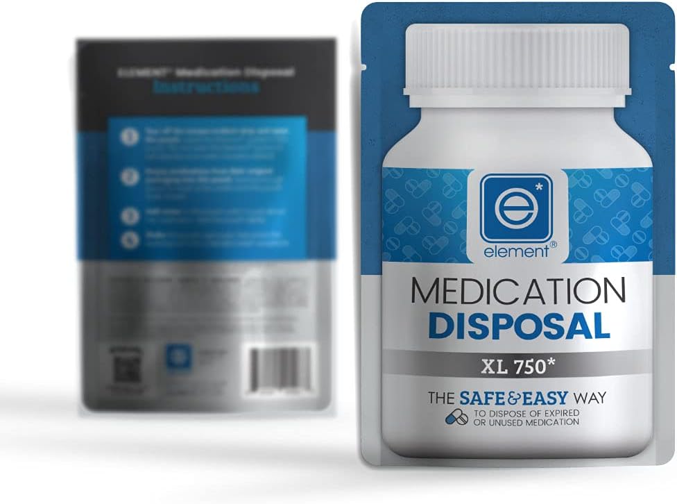 Element MDS XL 750 Sistema de Eliminación de Medicamentos (5 paquetes) con Soporte