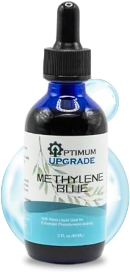 OU Methylene Blue 1% | Grado USP | Suplemento para la Salud Cerebral | Frasco con Gotero de 50 ml | Sin Formaldehído