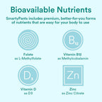 SmartyPants Prenatal Vitamins - Gomitas Multivitamínicas con Omega-3, Metilfolato y Zinc (80 uds)