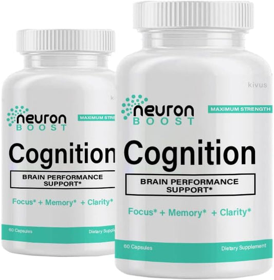 Kivus Neuron Boost – Cognición y Rendimiento Cerebral (2 Paquete, 120 Cápsulas)