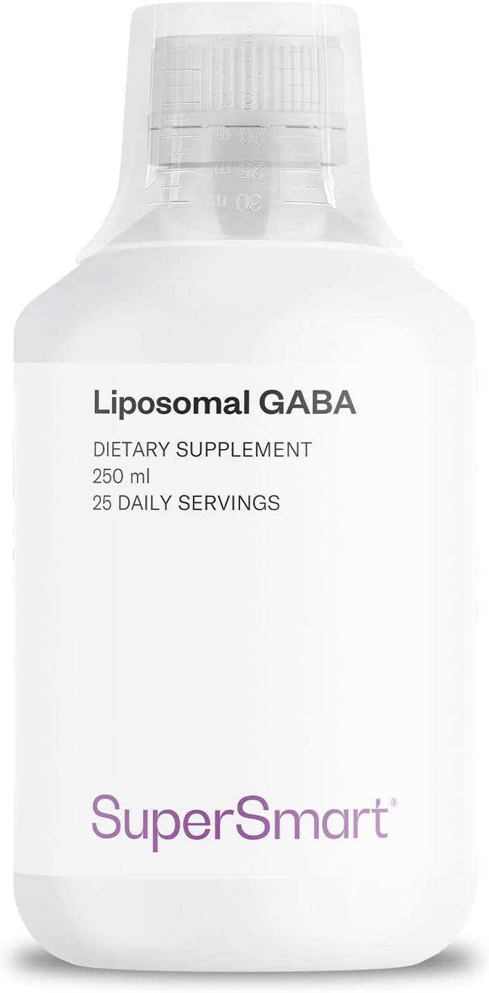 Supersmart - Liposomal GABA 500mg con L-Teanina - Sabor Limón Natural - 250 ml