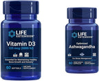 Life Extension Vitamina D3 125 mcg (5000 UI) – 60 Cápsulas Blandas