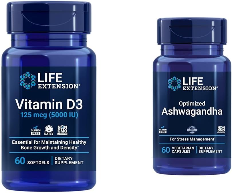 Life Extension Vitamina D3 125 mcg (5000 UI) – 60 Cápsulas Blandas