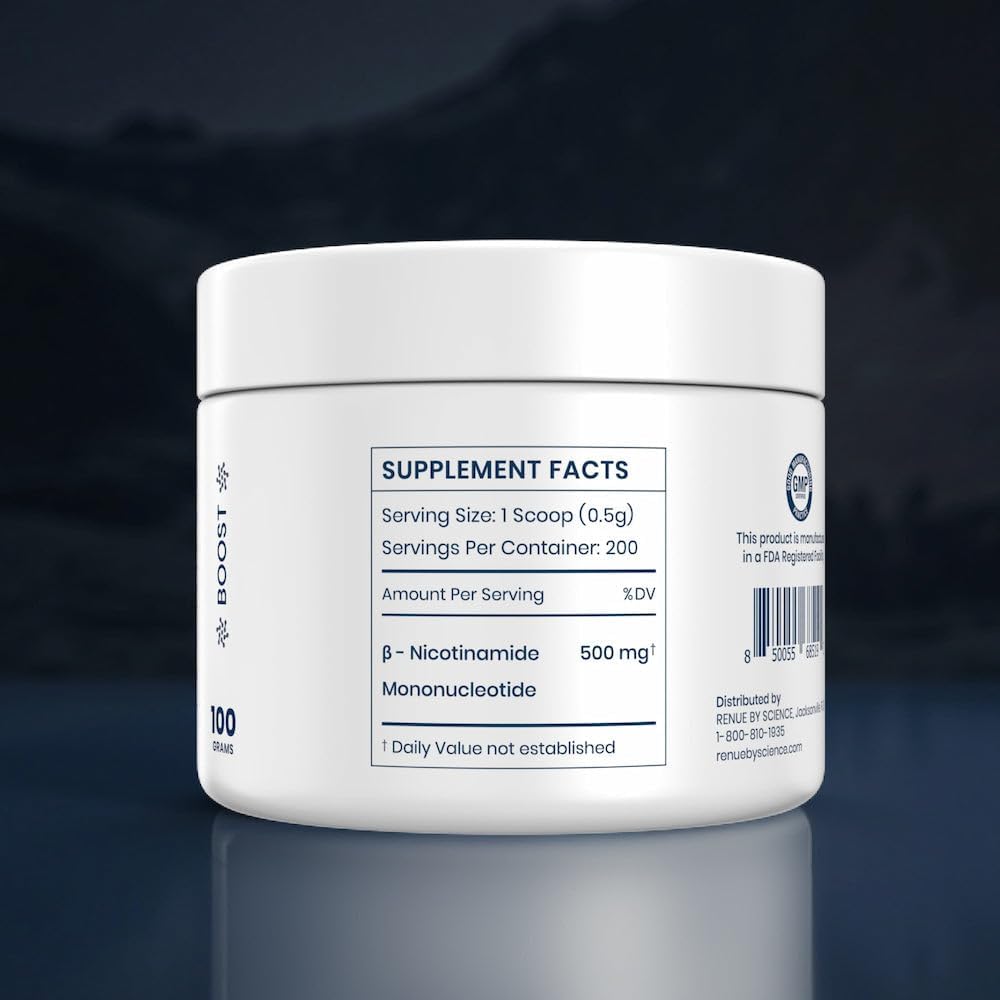 Renue By Science NMN en Polvo 100g – Mononucleótido de Nicotinamida Puro