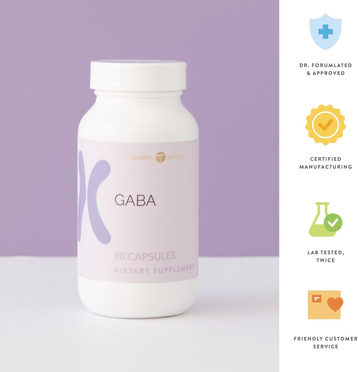 Holistic Health GABA 90 Cápsulas