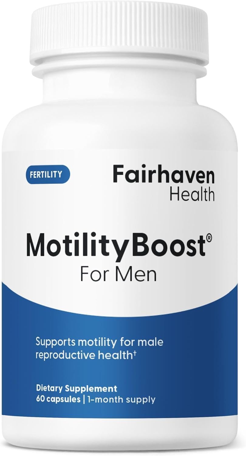 Fairhaven Health MotilityBoost para hombres | Suplemento de fertilidad masculina | 60 cápsulas