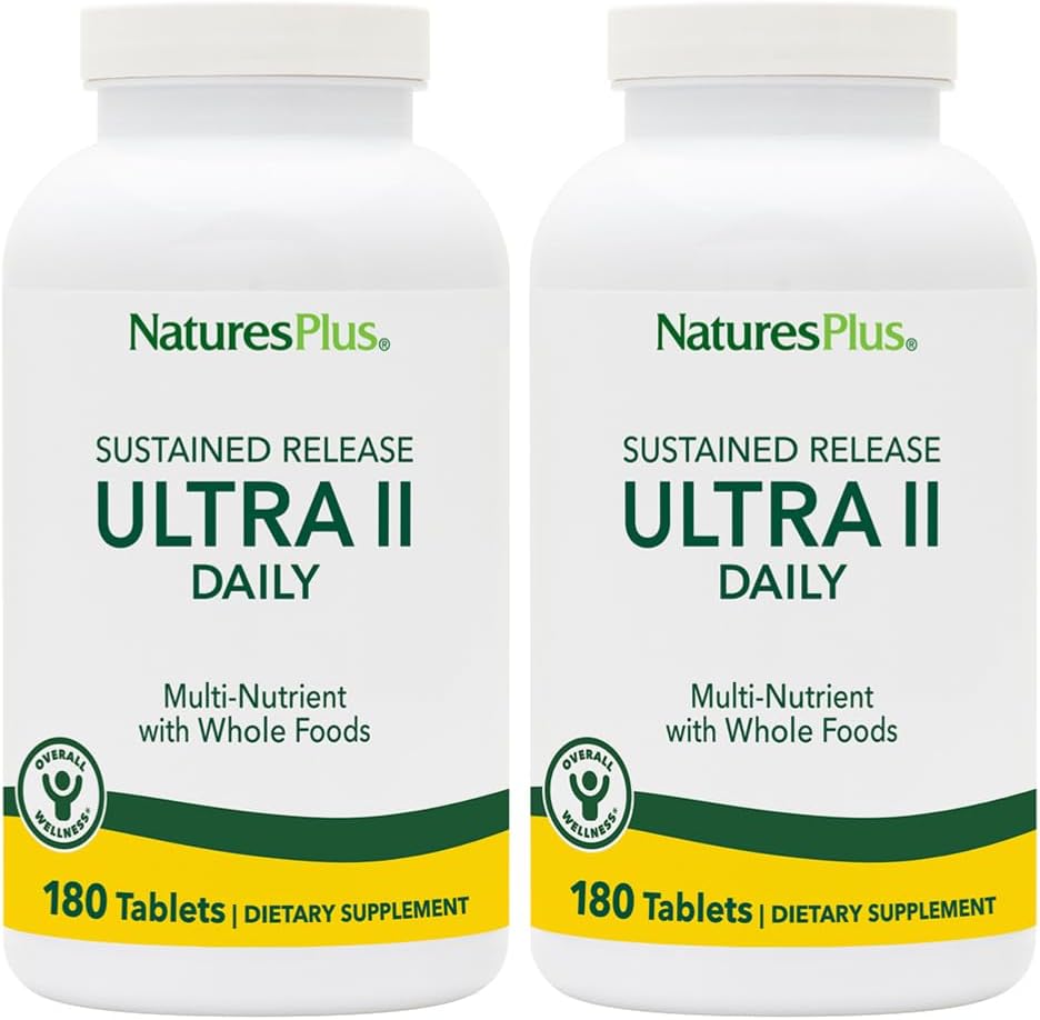 NaturesPlus Ultra II Daily - 180 Tablets - Whole Food Multivitamin