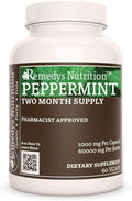 Remedy’s Nutrition Hoja de Menta Piperita – 1000 mg, 60 Cápsulas Veganas – Suplemento Herbal