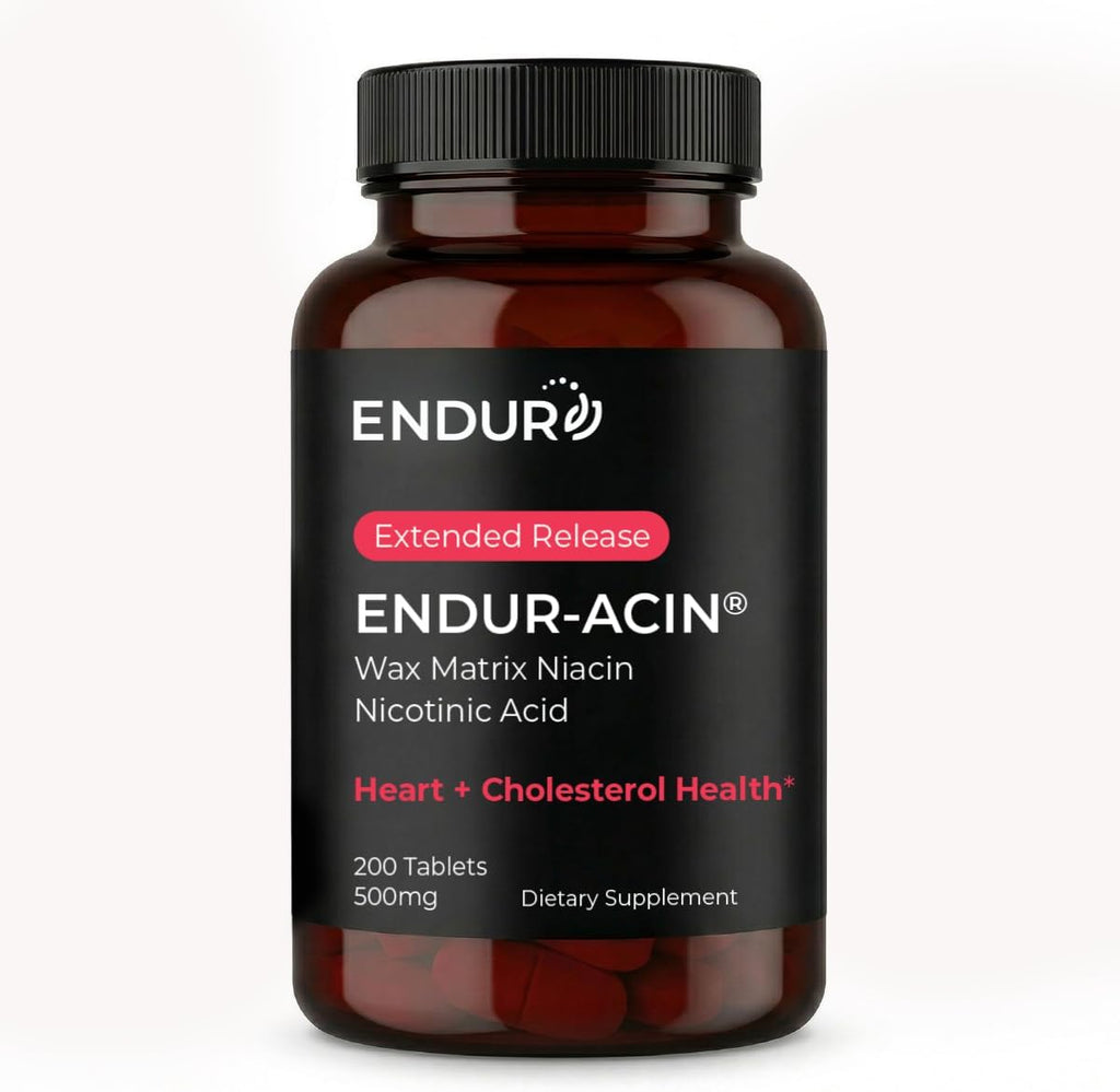 ENDUR-ACIN - Niacin B3 (Nicotinic Acid) Extended Release, 500 mg, 200 Tablets