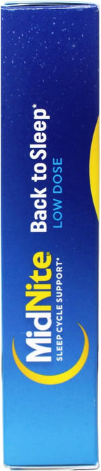 MidNite Melatonina Baja Dosis 1.5 mg con Mezcla Herbal – 30 Comprimidos de Fusión Rápida (Pack de 4)