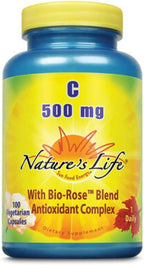 Nature's Life Vitamina C, 500 mg Cápsulas | 100 unidades