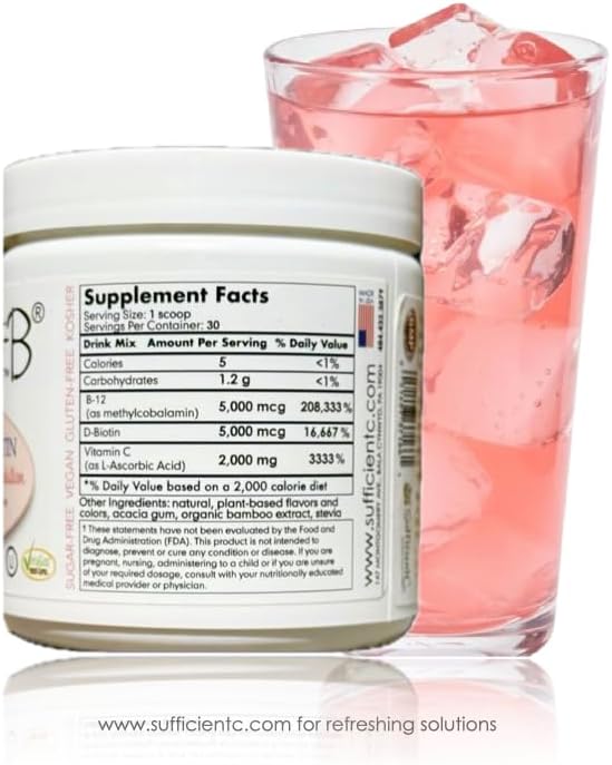 Sufficient-C Immune-ade y Abundant-B Mezcla para Bebida 250g - Pink Lemonade