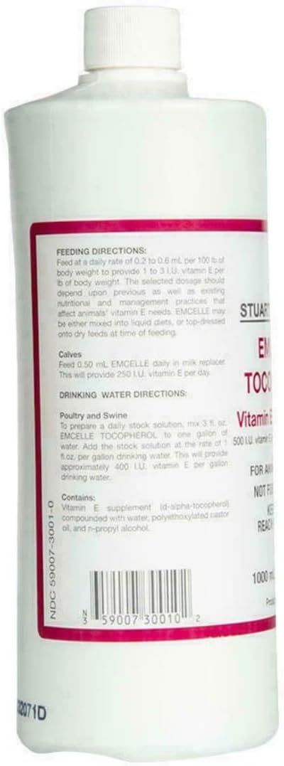 EMCELLE TOCOPHEROL - Vitamina E líquida micelizada 500 UI/mL (1000 mL)