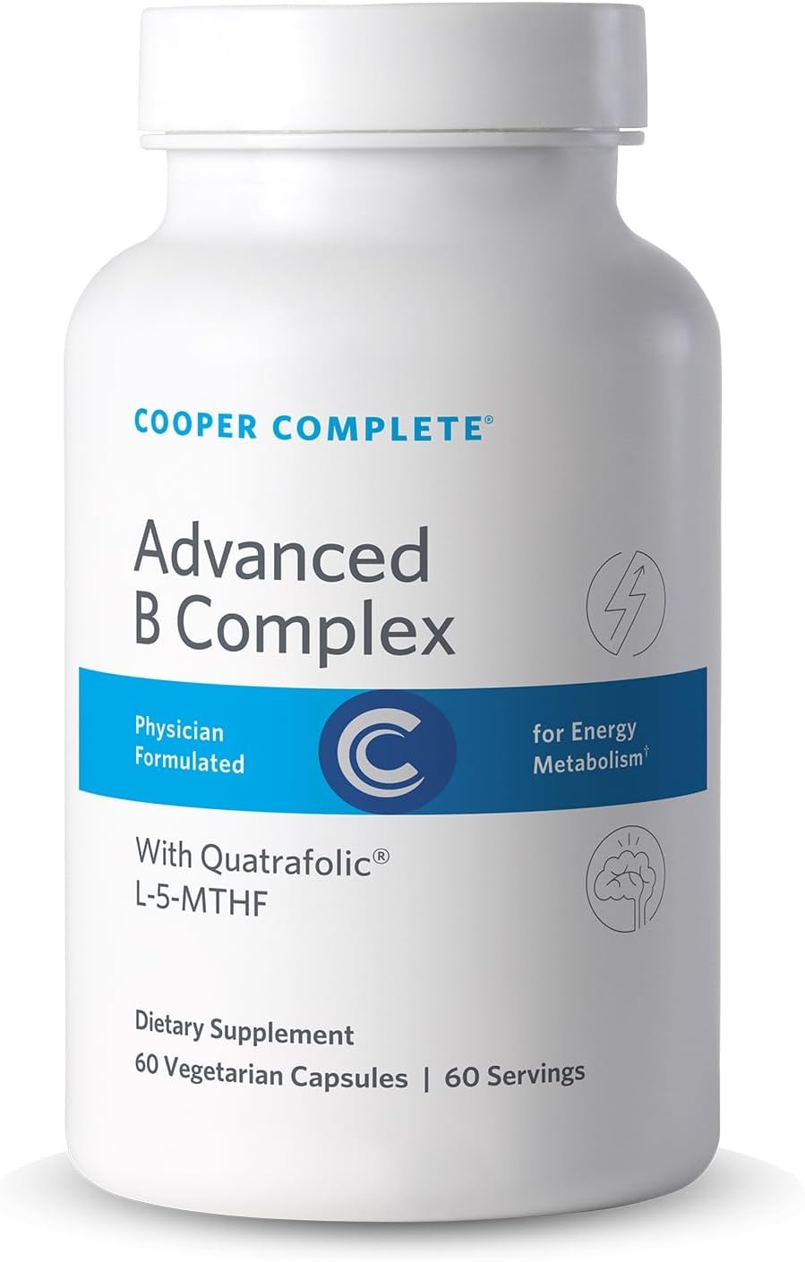 Cooper Complete Complejo B Vitamínico Metilado, Apoyo Energético, 60 Cápsulas