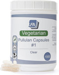 Cápsulas Vegetales Vacías de Pullulano - Talla 1 - 1000 Unidades