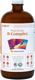 LIQUIDHEALTH Mega Energy Methylated B-Complex, Suplemento Líquido de Vitaminas B para Adultos - 946 ml