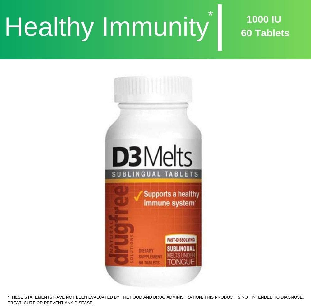 Dr Newtons Naturals Vitamina D3 60 Comprimidos de Fusión Rápida